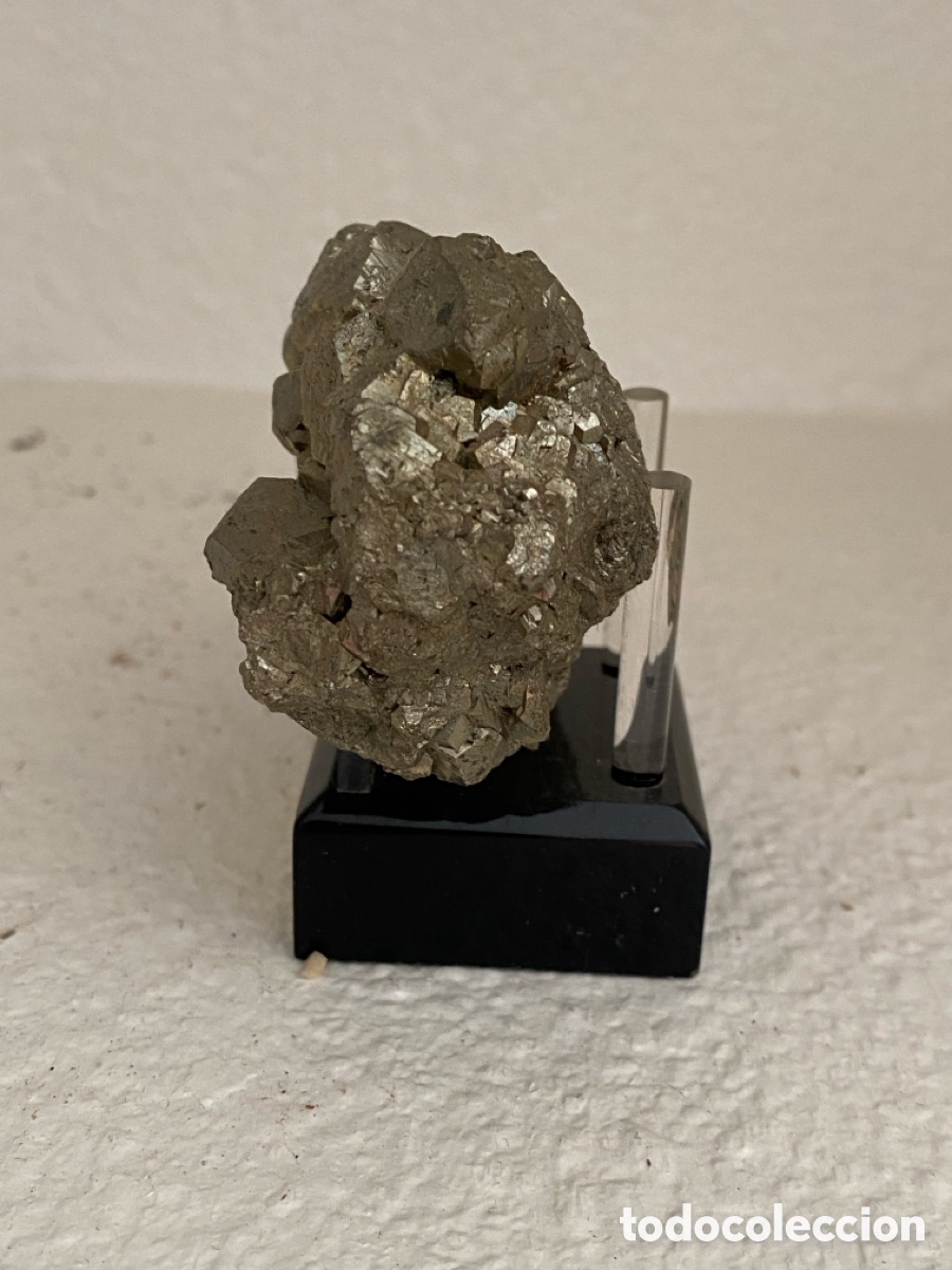 Coleccionismo de minerales: Pirita de per&uacute; con peana - Foto 8