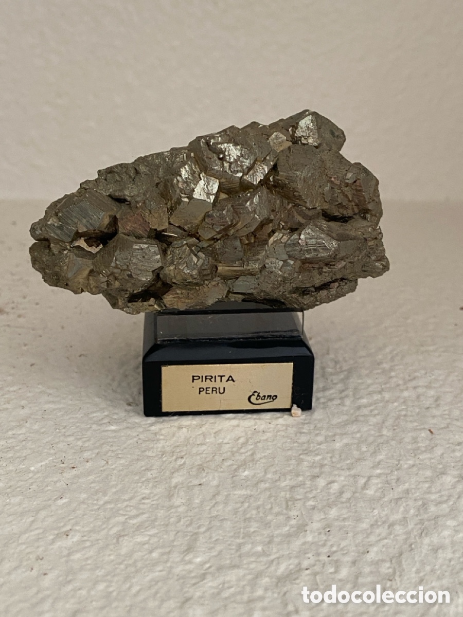 Coleccionismo de minerales: Pirita de per&uacute; con peana - Foto 9