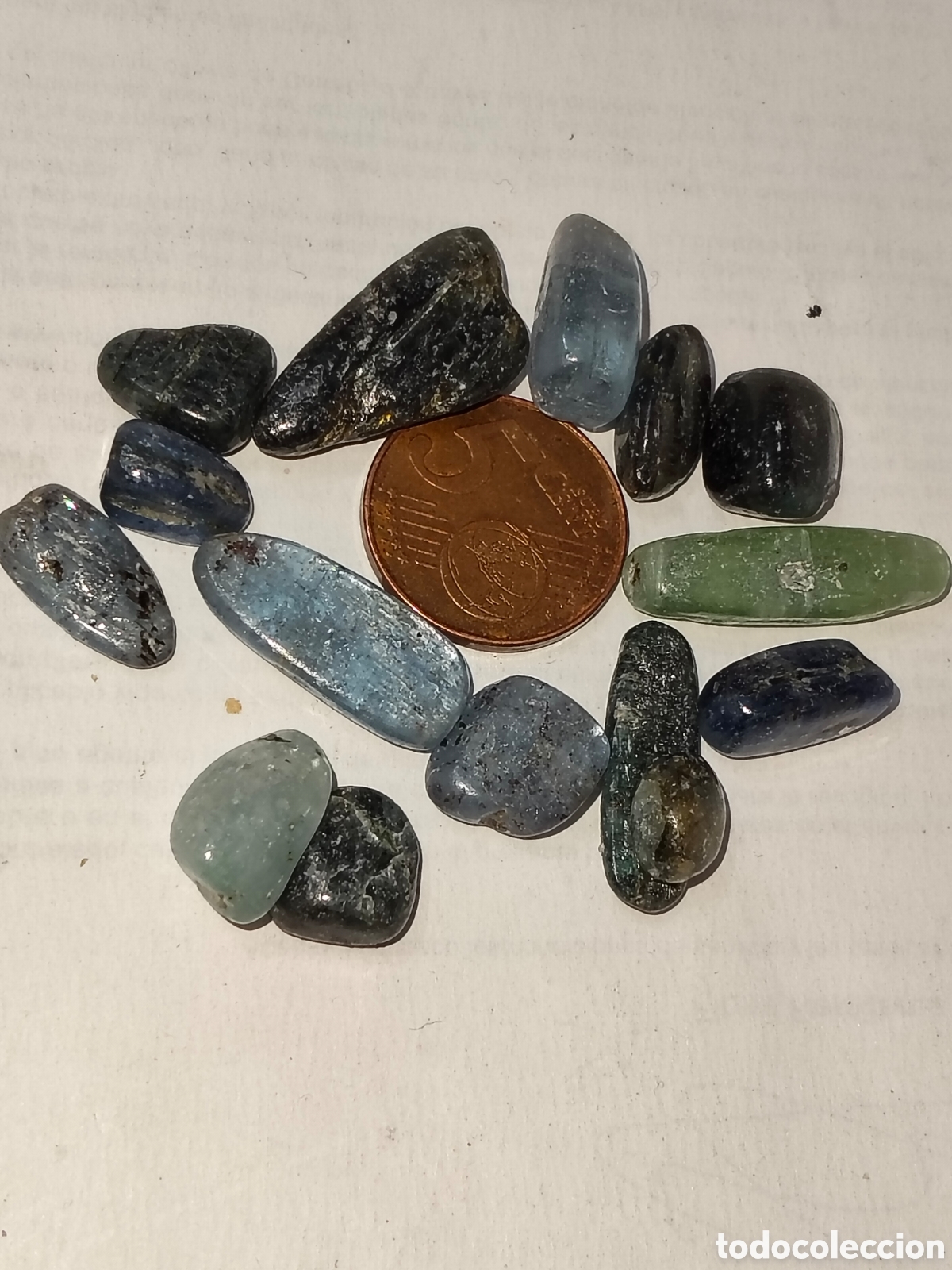 Coleccionismo de minerales: 151,60Cts de Cianita Azul en estado primitivo semipulida