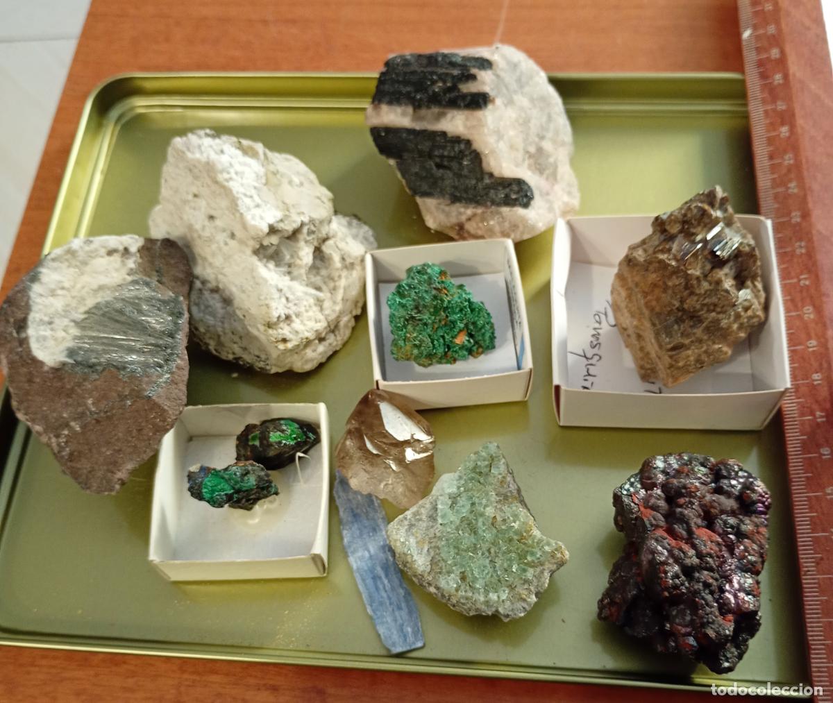 Coleccionismo de minerales: 10 Minerales naturales. Tama&ntilde;o peque&ntilde;o a medio