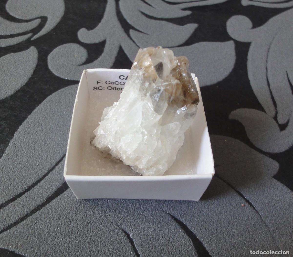 Coleccionismo de minerales: MINERAL CALCITA MINERALES EN CAJA 4X4 CM