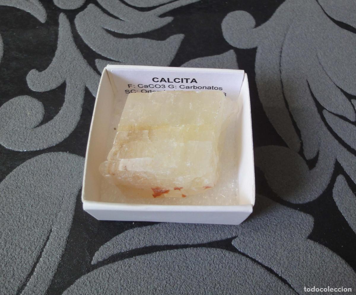 Coleccionismo de minerales: MINERAL CALCITA MINERALES EN CAJA 4X4 CM