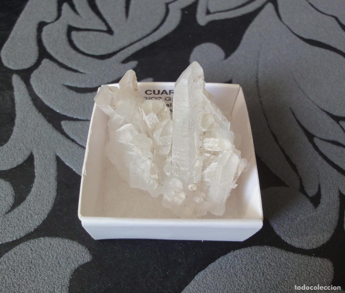 Coleccionismo de minerales: MINERAL CUARZO MINERALES EN CAJA 4X4 CM