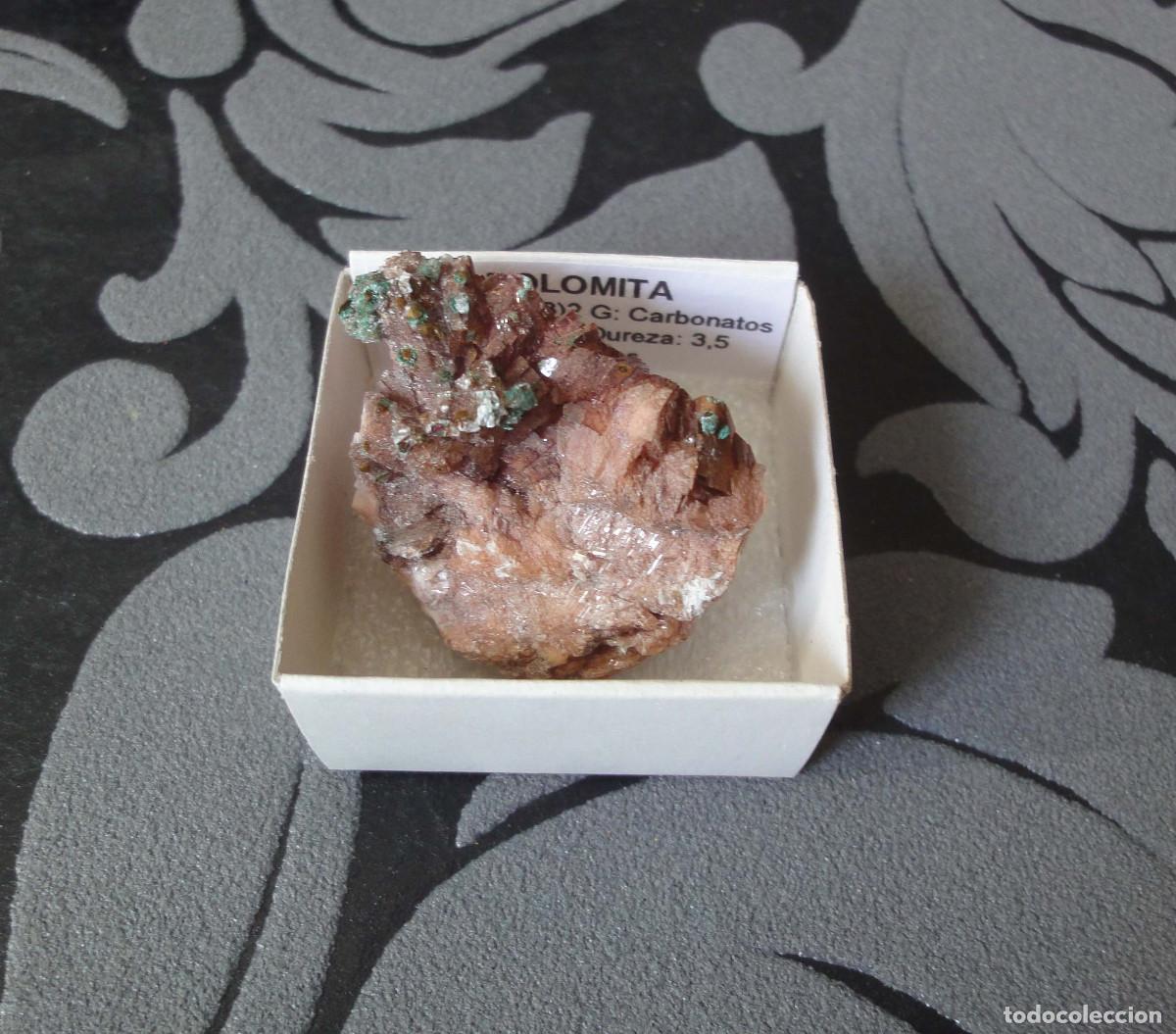 Coleccionismo de minerales: MINERAL DOLOMITA MINERALES EN CAJA 4X4 CM