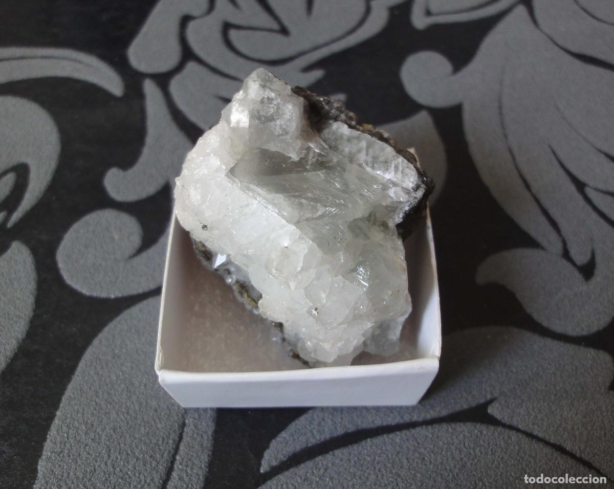 Coleccionismo de minerales: MINERAL FLUORITA MINERALES EN CAJA 4X4 CM
