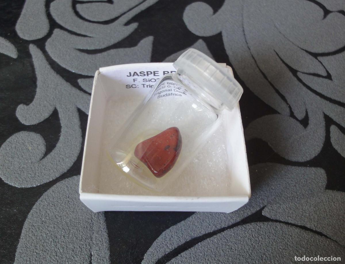 Coleccionismo de minerales: MINERAL JASPE BRECHA MINERALES EN CAJA 4X4 CM
