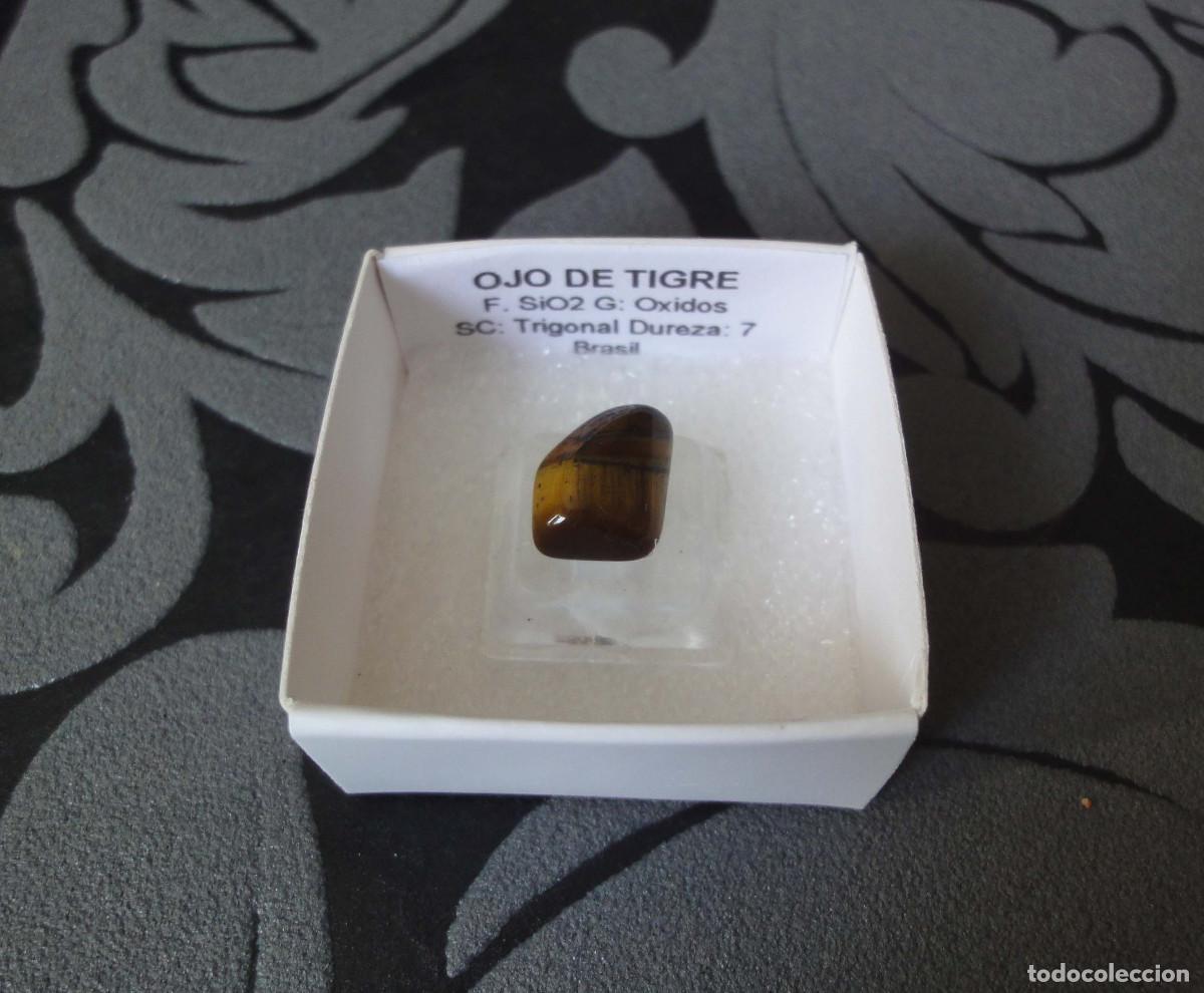 Coleccionismo de minerales: MINERAL OJO DE TIGRE MINERALES EN CAJA 4X4 CM