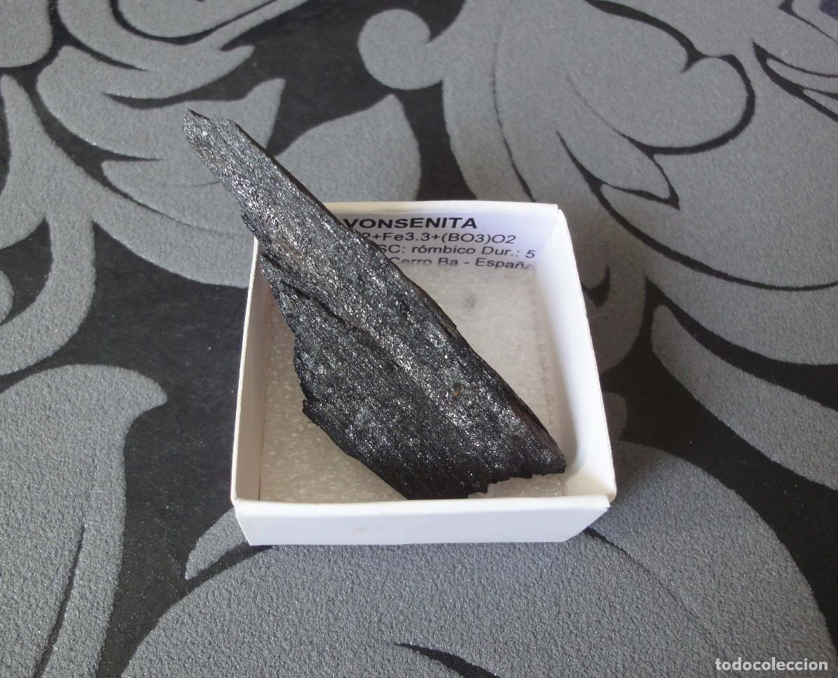 Coleccionismo de minerales: MINERAL VONSENITA MINERALES EN CAJA 4X4 CM