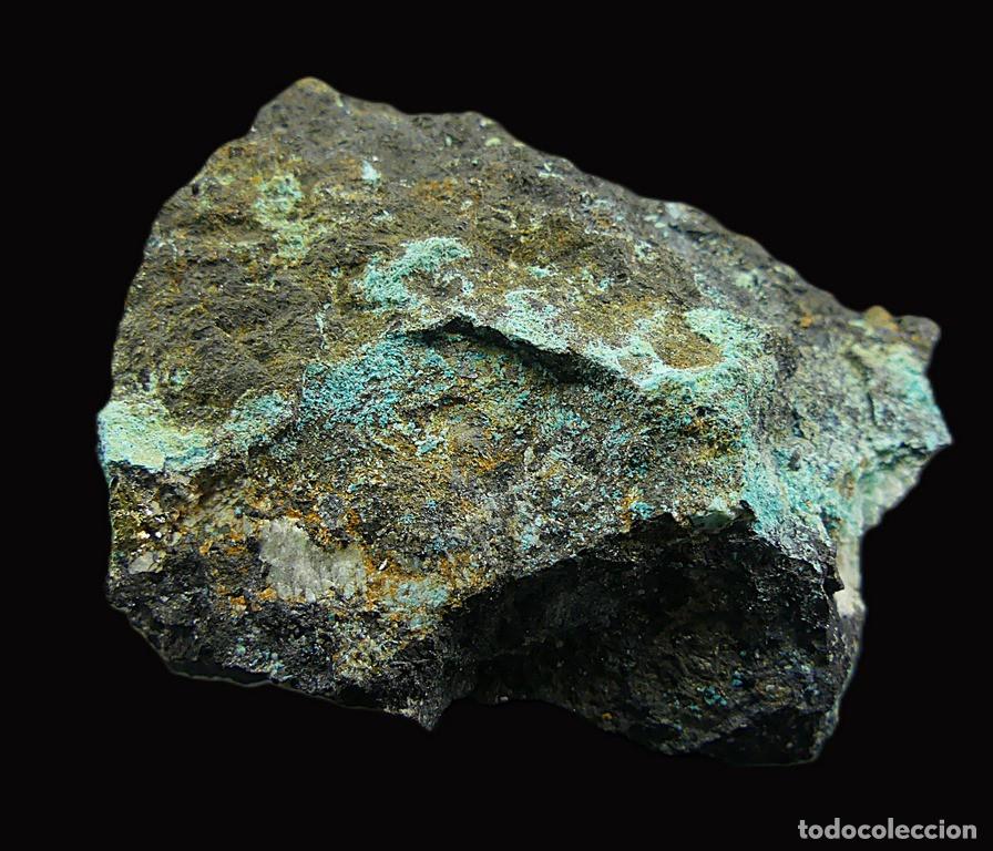 Coleccionismo de minerales: Serpierita y Magnetita, Buskerud, Noruega