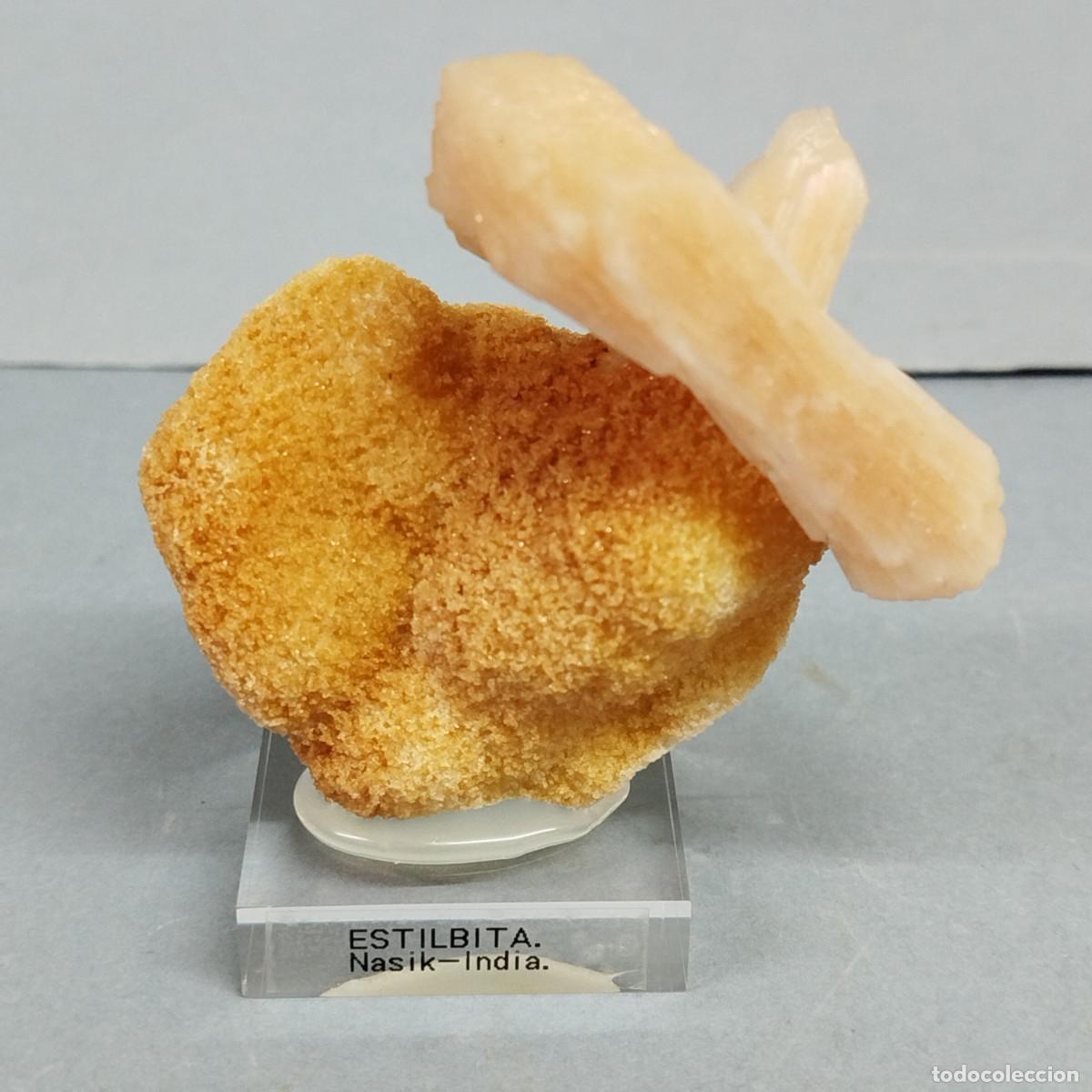 Coleccionismo de minerales: ESTILBITA - Mineral. India