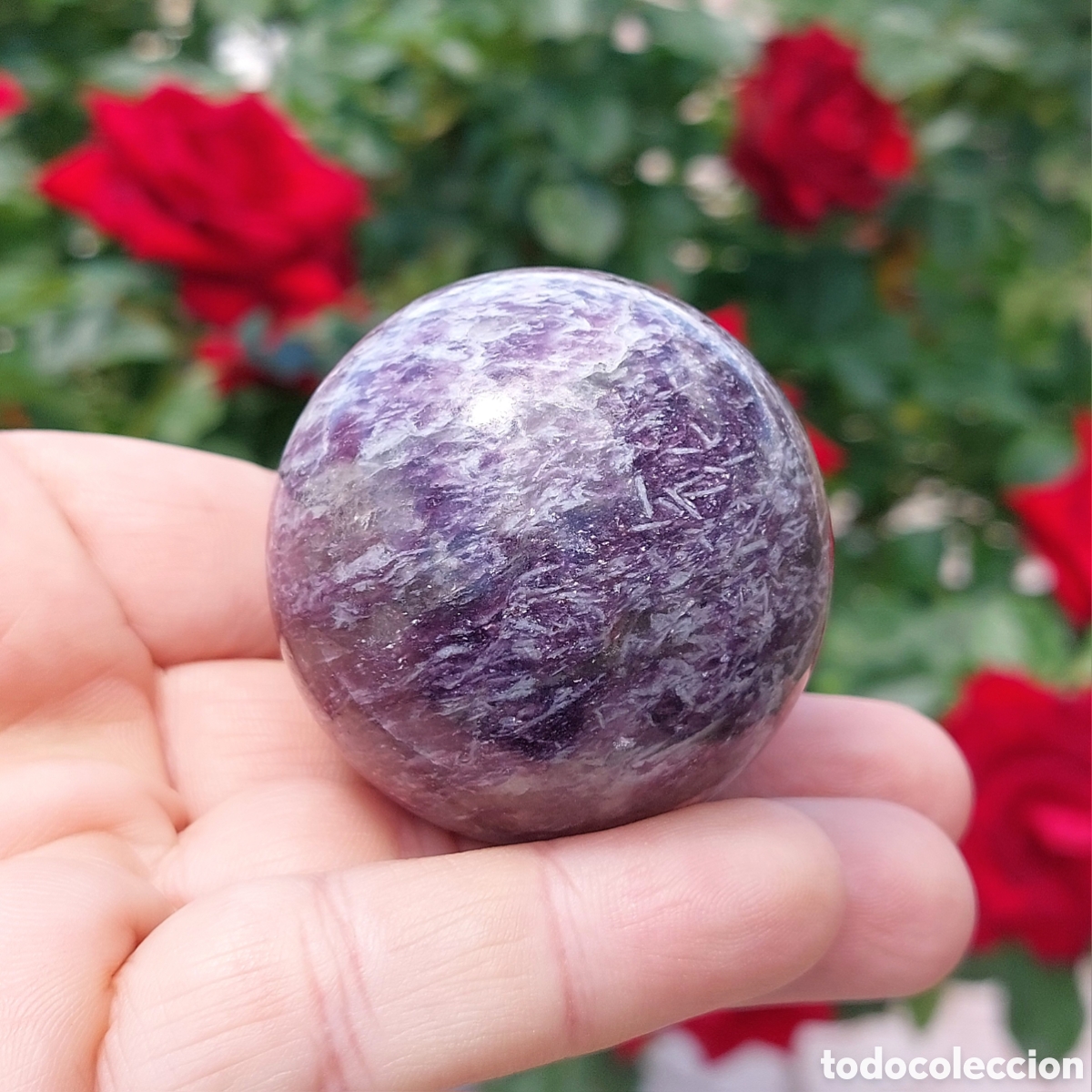 Coleccionismo de minerales: Esfera de Lepidolita de Brasil 5cm