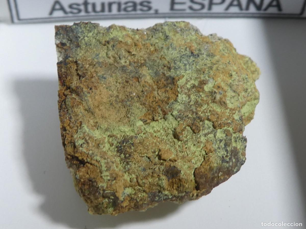 Coleccionismo de minerales: (028) CHAPMANITA, ASTURIAS, ESPA&Ntilde;A.