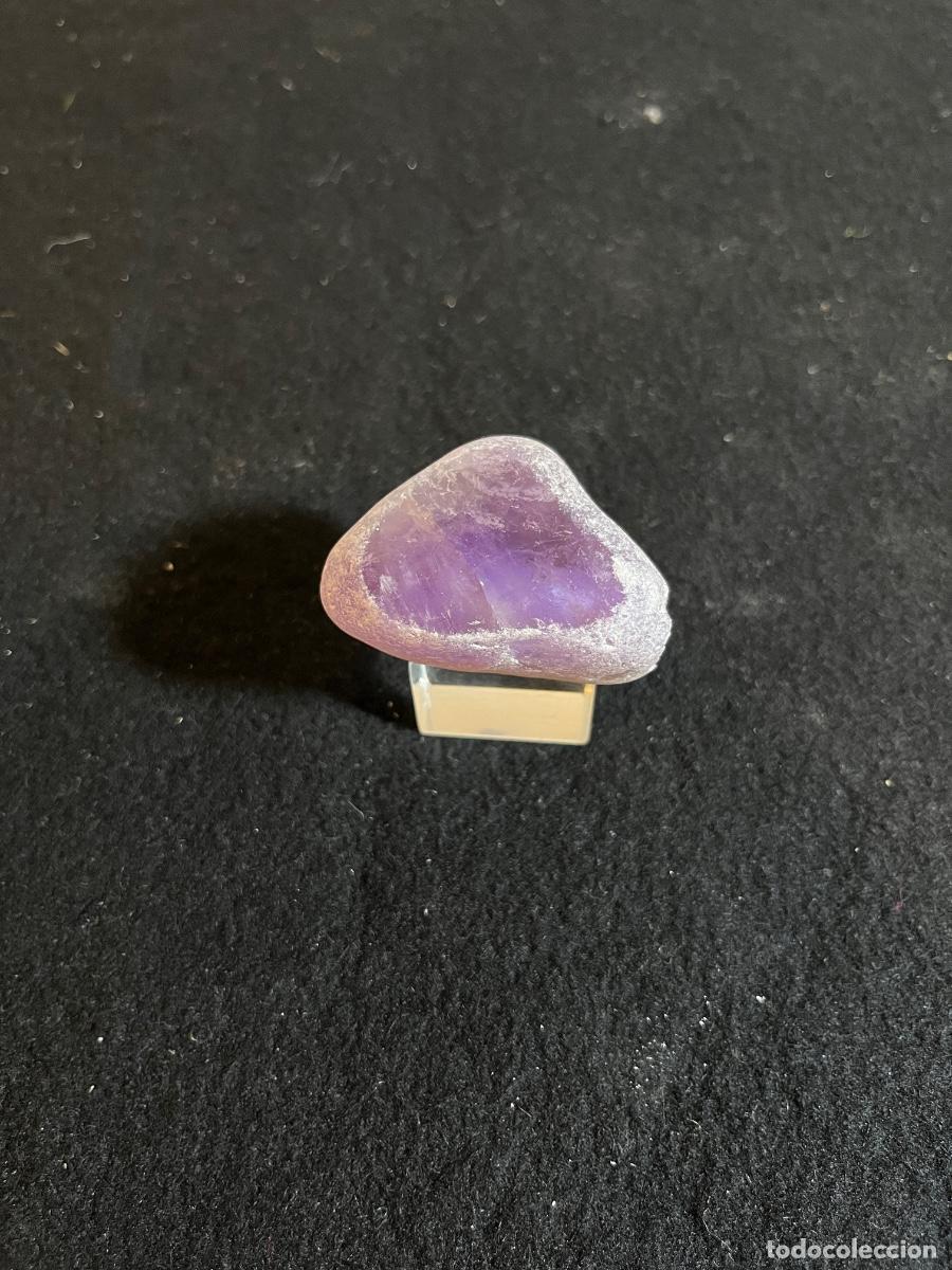 Sammlung von Mineralien: Amatista cuarzo violeta piedra rodada mineral vintage colecci&oacute;n geolog&iacute;a decoraci&oacute;n natural