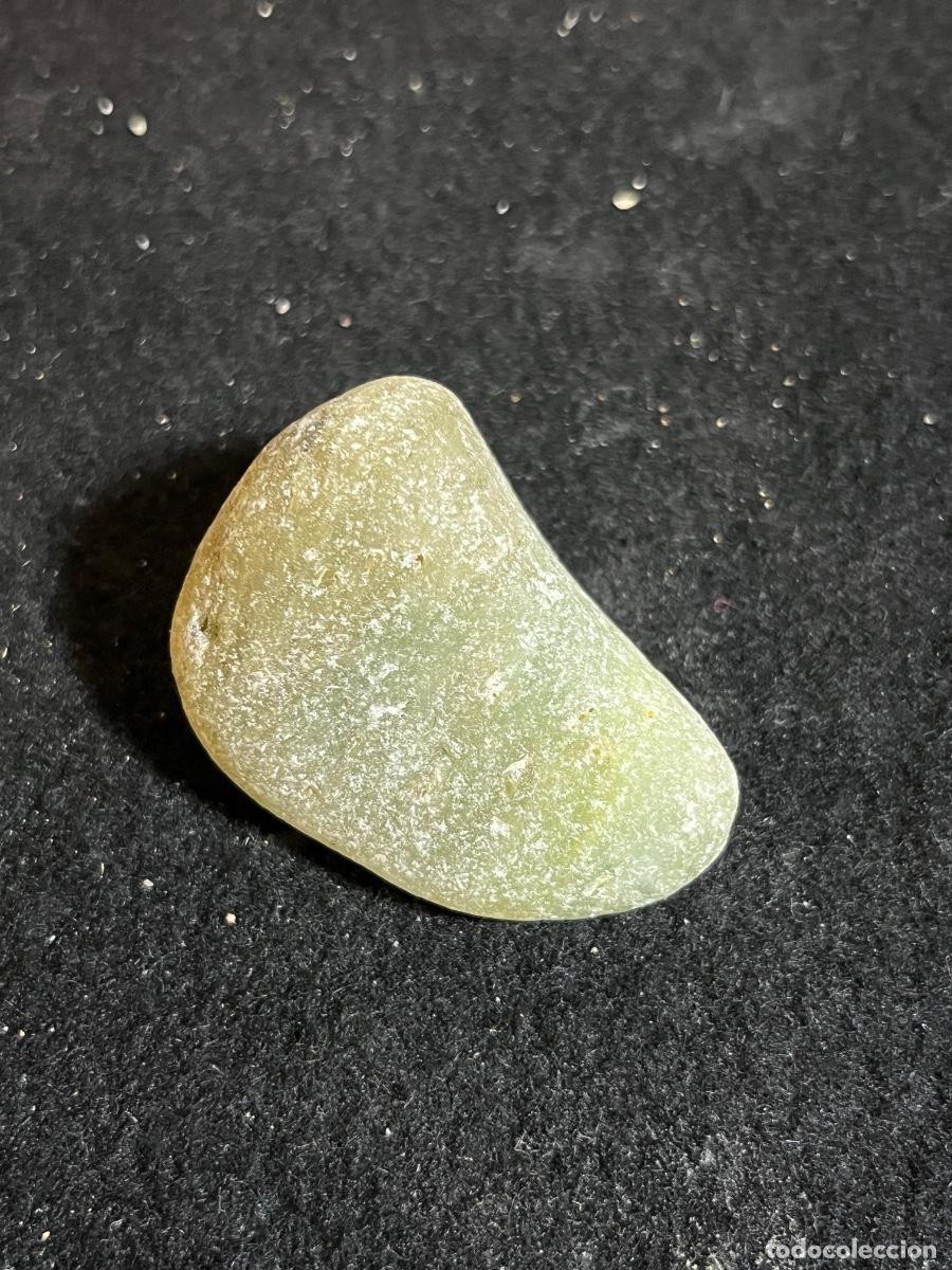 Collezionismo di minerali: Cuarzo verde aventurina natural canto rodado vintage mineral colecci&oacute;n esot&eacute;rica