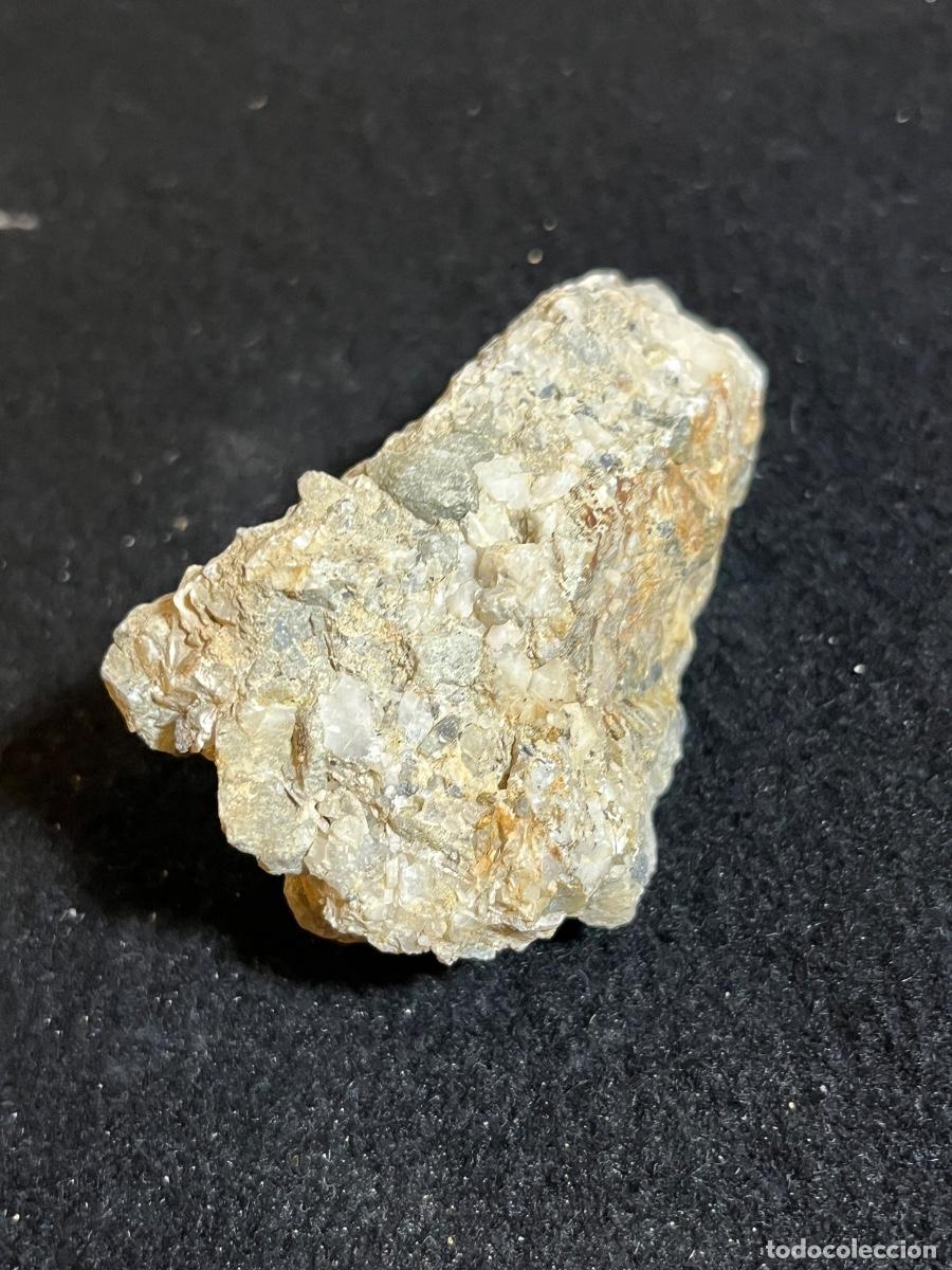 Mineral collecting: Roca mineralizada con cuarzo y sulfuros fil&oacute;n hidrotermal vintage geolog&iacute;a colecci&oacute;n mineral fosil