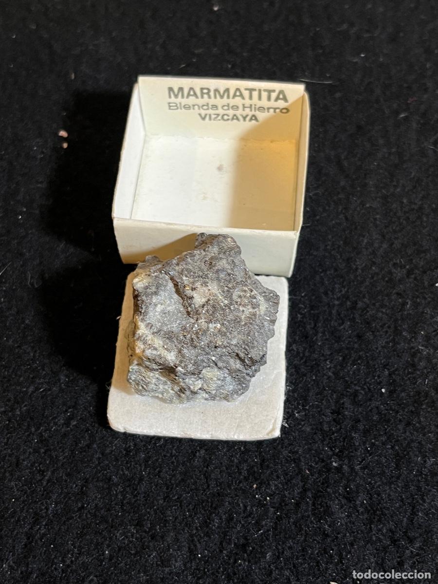 Mineral collecting: Marmatita Vizcaya original esfalerita blenda zinc mineral colecci&oacute;n vintage minerales