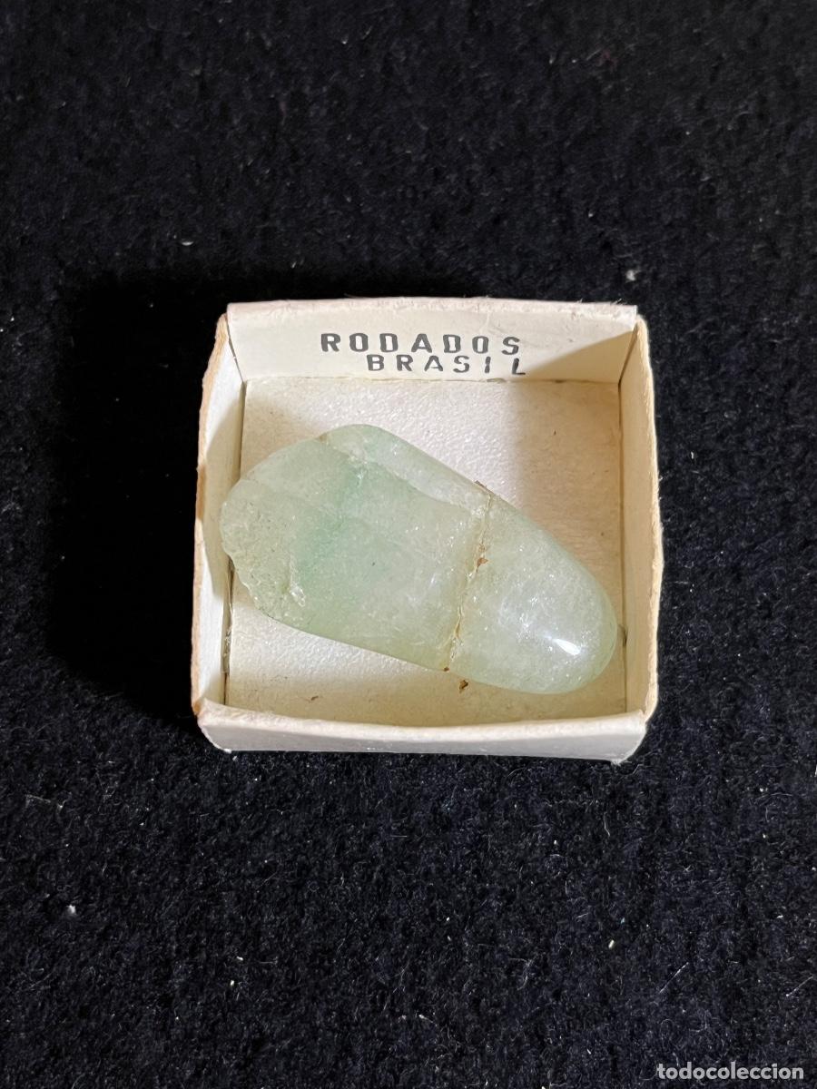 Mineral collecting: Aventurina verde Brasil cuarzo rodado natural mineral colecci&oacute;n vintage