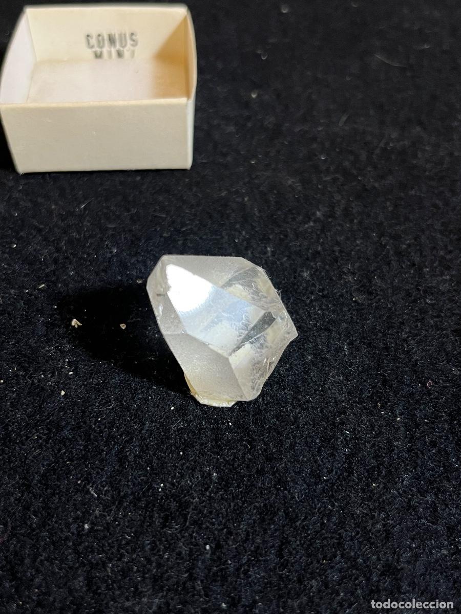 Mineral collecting: Cuarzo hialino biterminado cristal roca tipo Herkimer mineral colecci&oacute;n mineral gema piedra