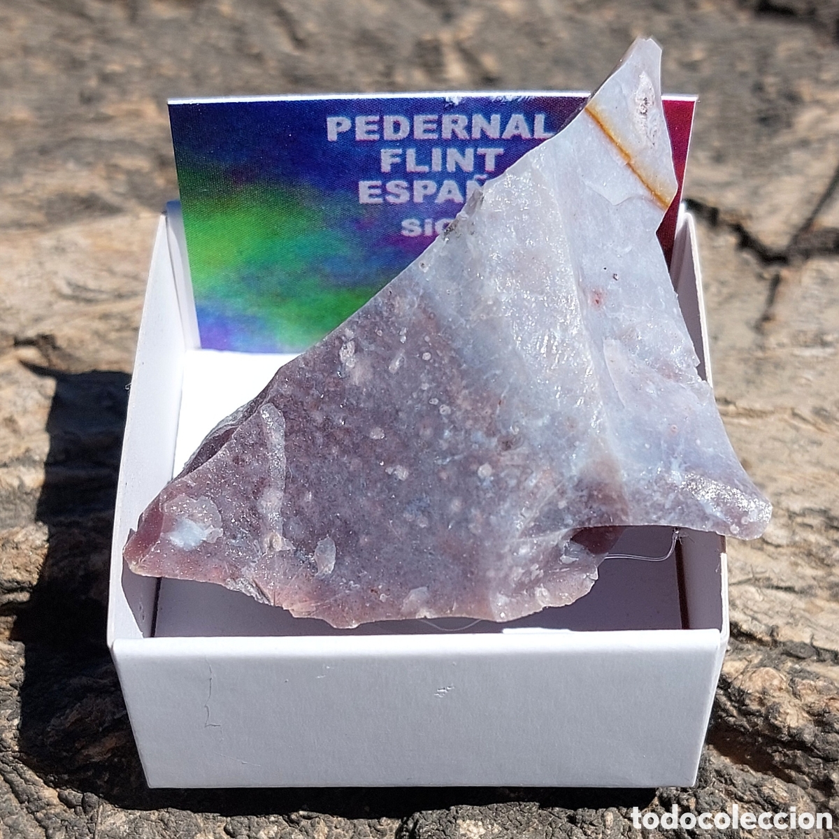 Coleccionismo de minerales: Pedernal de Espa&ntilde;a en Cajita de Colecci&oacute;n 4 x 4cm