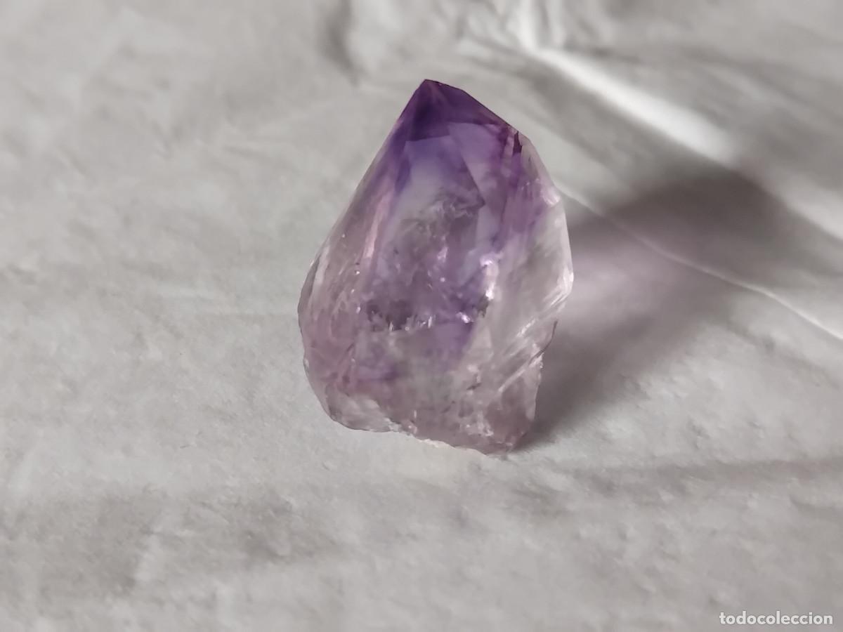 Colecionismo de minerais: AMATISTA (MARRUECOS) - Punta cristal de cuarzo variedad amatista amethyst - MINERALES DE COLECCI&Oacute;N
