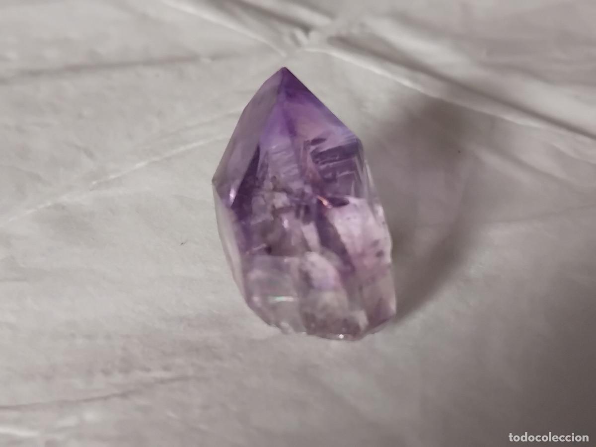 Colecionismo de minerais: AMATISTA (MARRUECOS) - Punta cristal de cuarzo variedad amatista amethyst - MINERALES DE COLECCI&Oacute;N