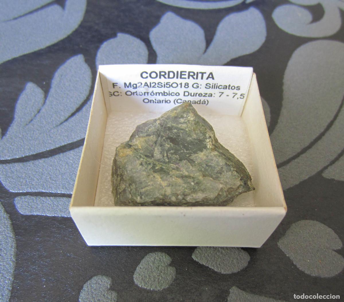 Coleccionismo de minerales: MINERAL CORDIERITA MINERALES EN CAJA 4X4 CM