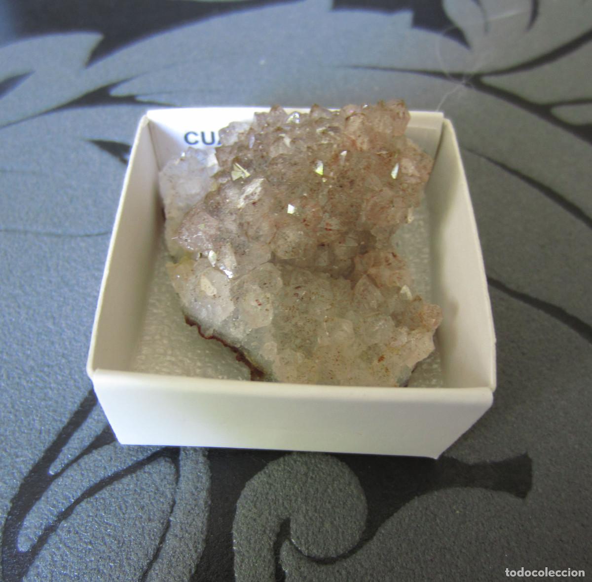 Coleccionismo de minerales: MINERAL CUARZO AMATISTA MINERALES EN CAJA 4X4 CM