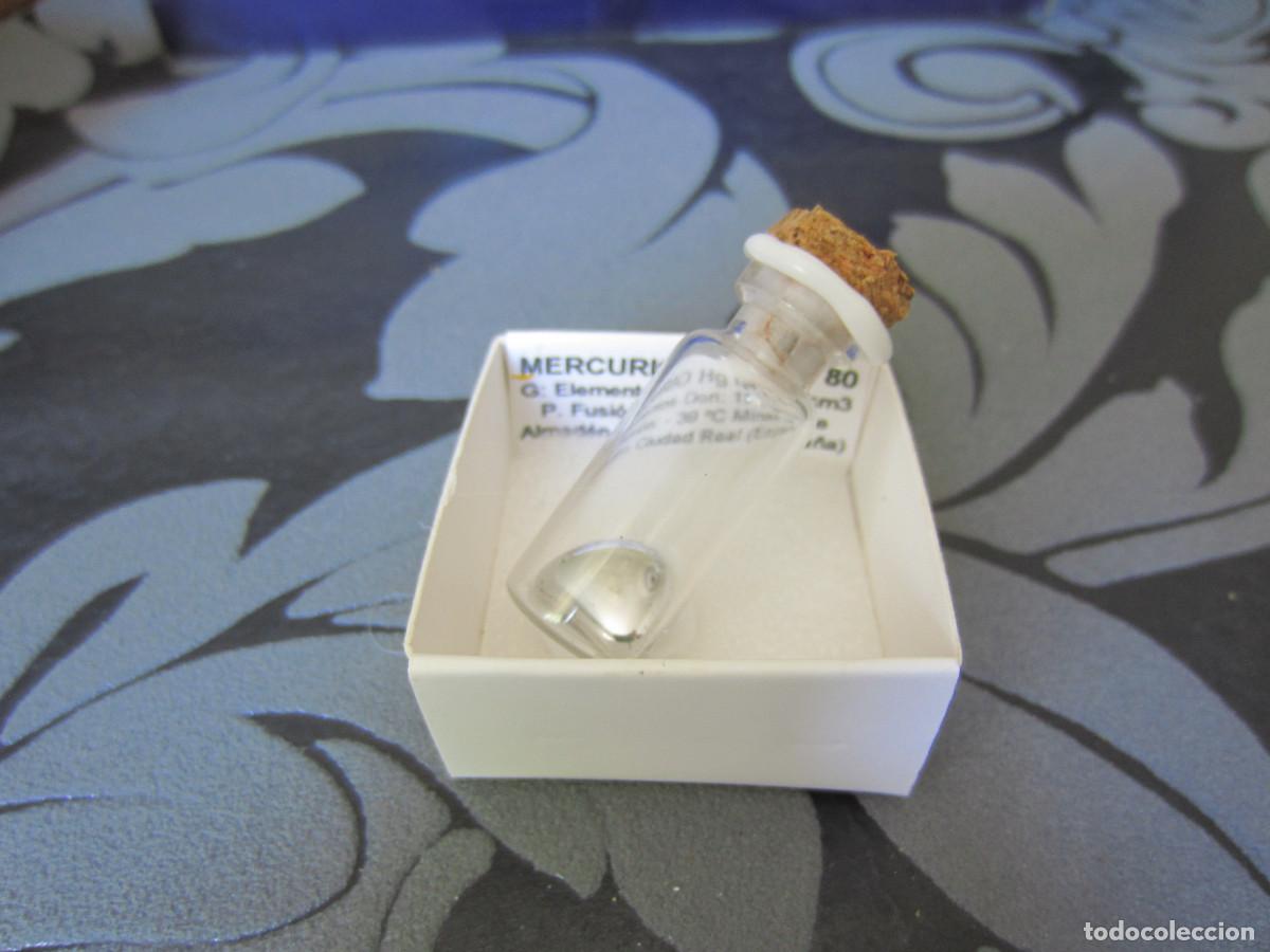 Coleccionismo de minerales: MINERAL ELEMENTOS MERCURIO MINERALES EN CAJA 4X4 CM