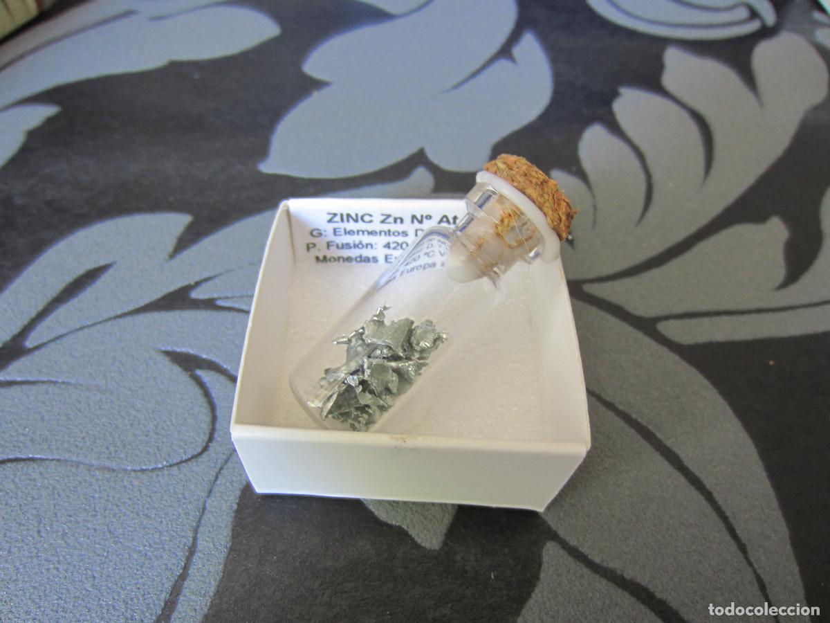 Coleccionismo de minerales: MINERAL ELEMENTOS ZINC MINERALES EN CAJA 4X4 CM