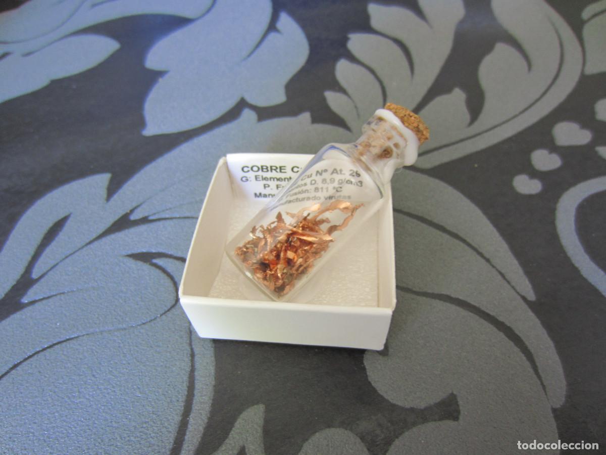 Coleccionismo de minerales: MINERAL ELEMENTOS COBRE MINERALES EN CAJA 4X4 CM
