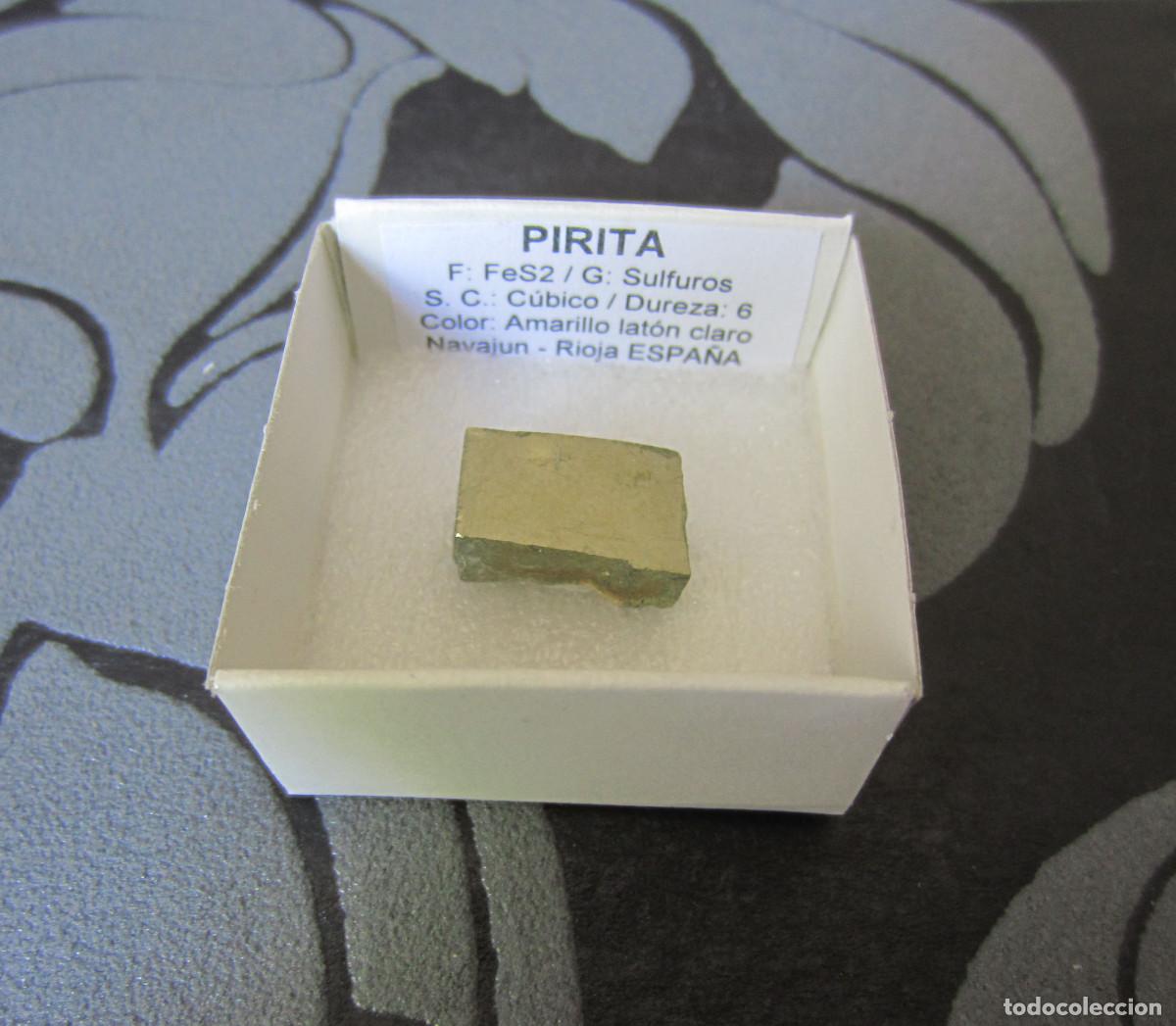 Coleccionismo de minerales: MINERAL PIRITA MINERALES EN CAJA 4X4 CM