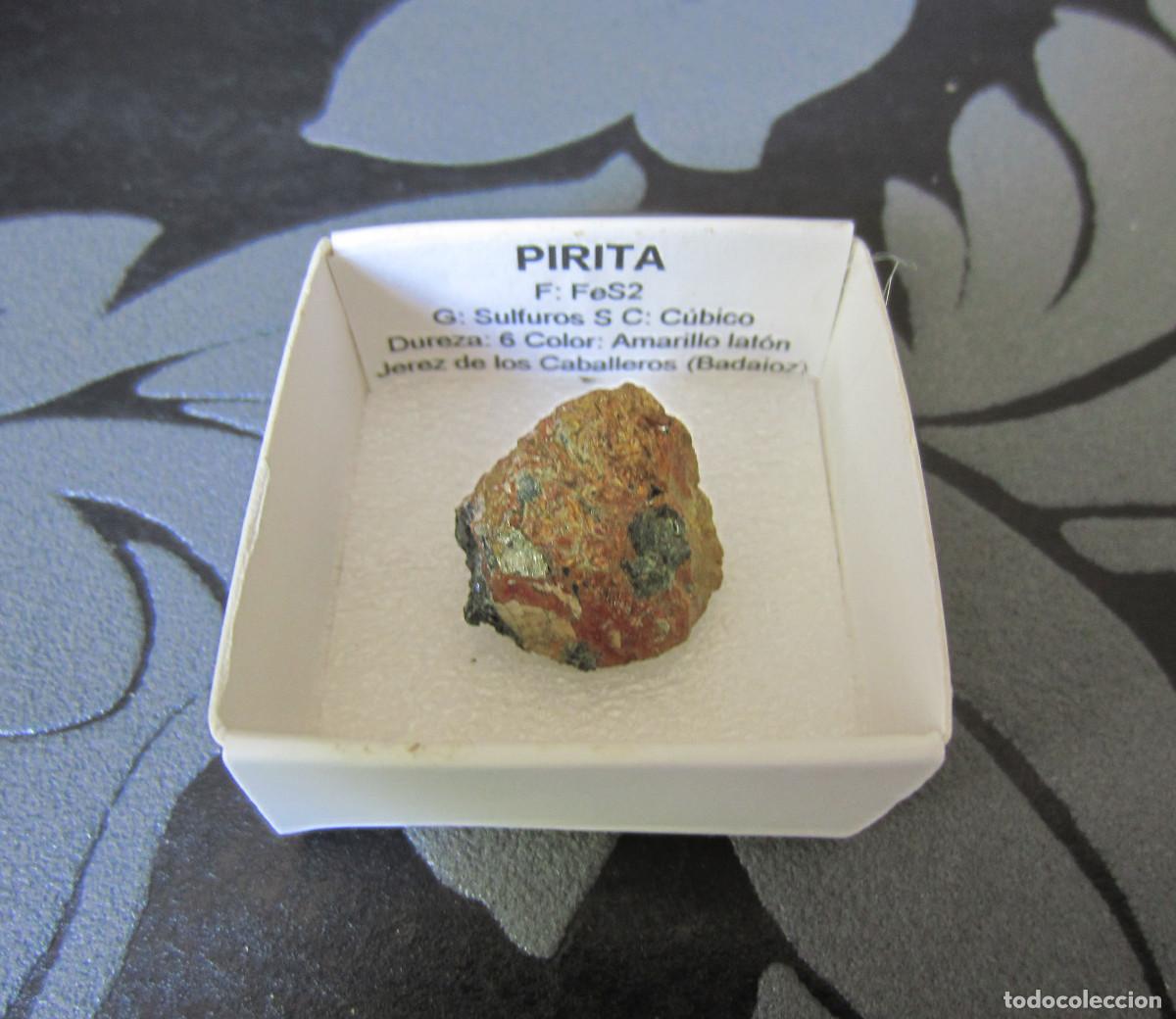 Coleccionismo de minerales: MINERAL PIRITA MINERALES EN CAJA 4X4 CM