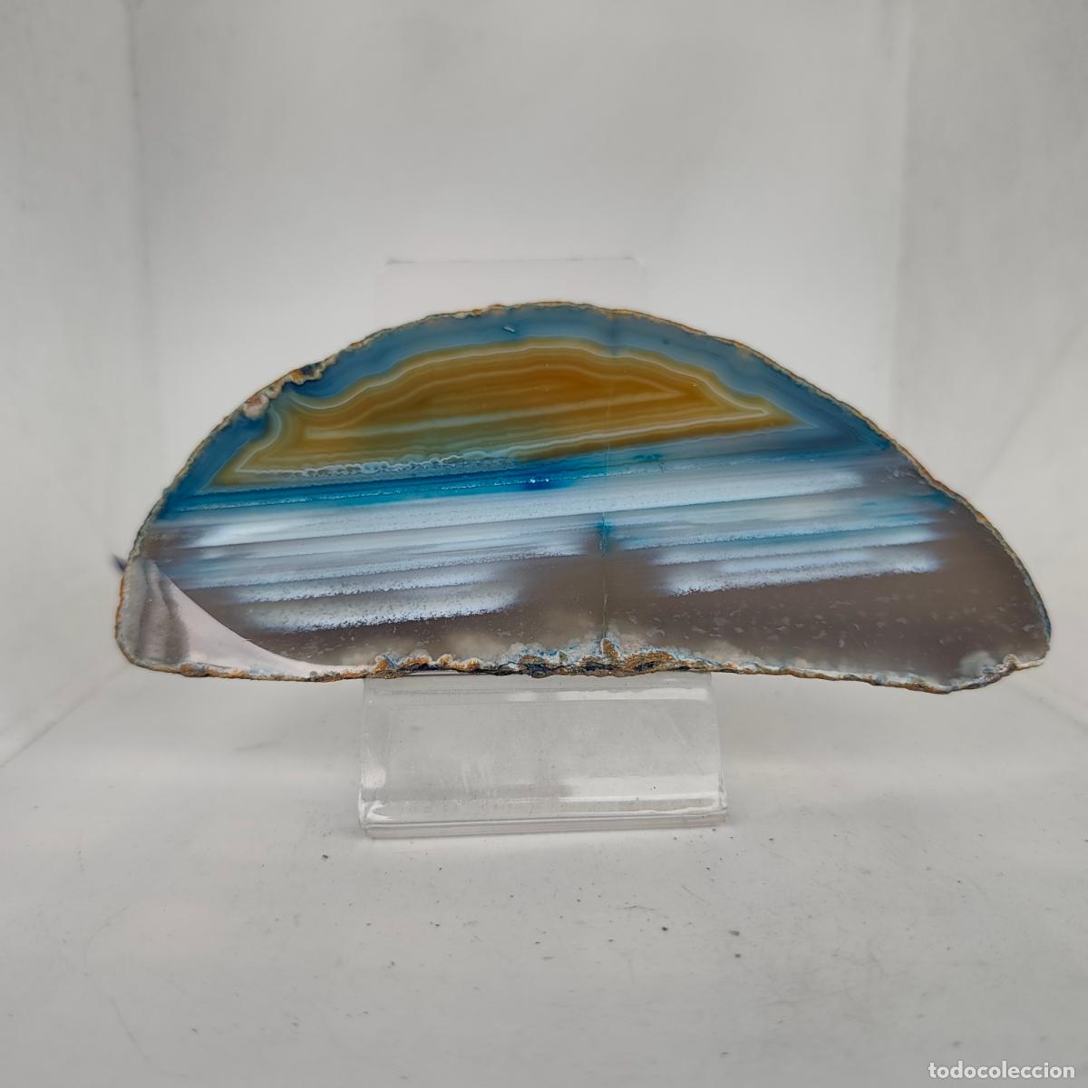 Coleccionismo de minerales: CUARZO &Aacute;GATA GEODA AZUL - Foto 6