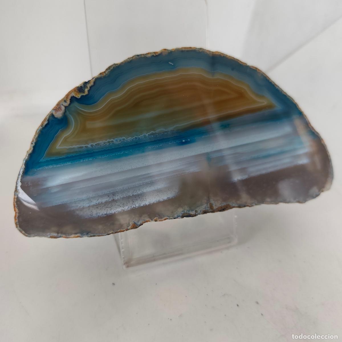 Coleccionismo de minerales: CUARZO &Aacute;GATA GEODA AZUL - Foto 7