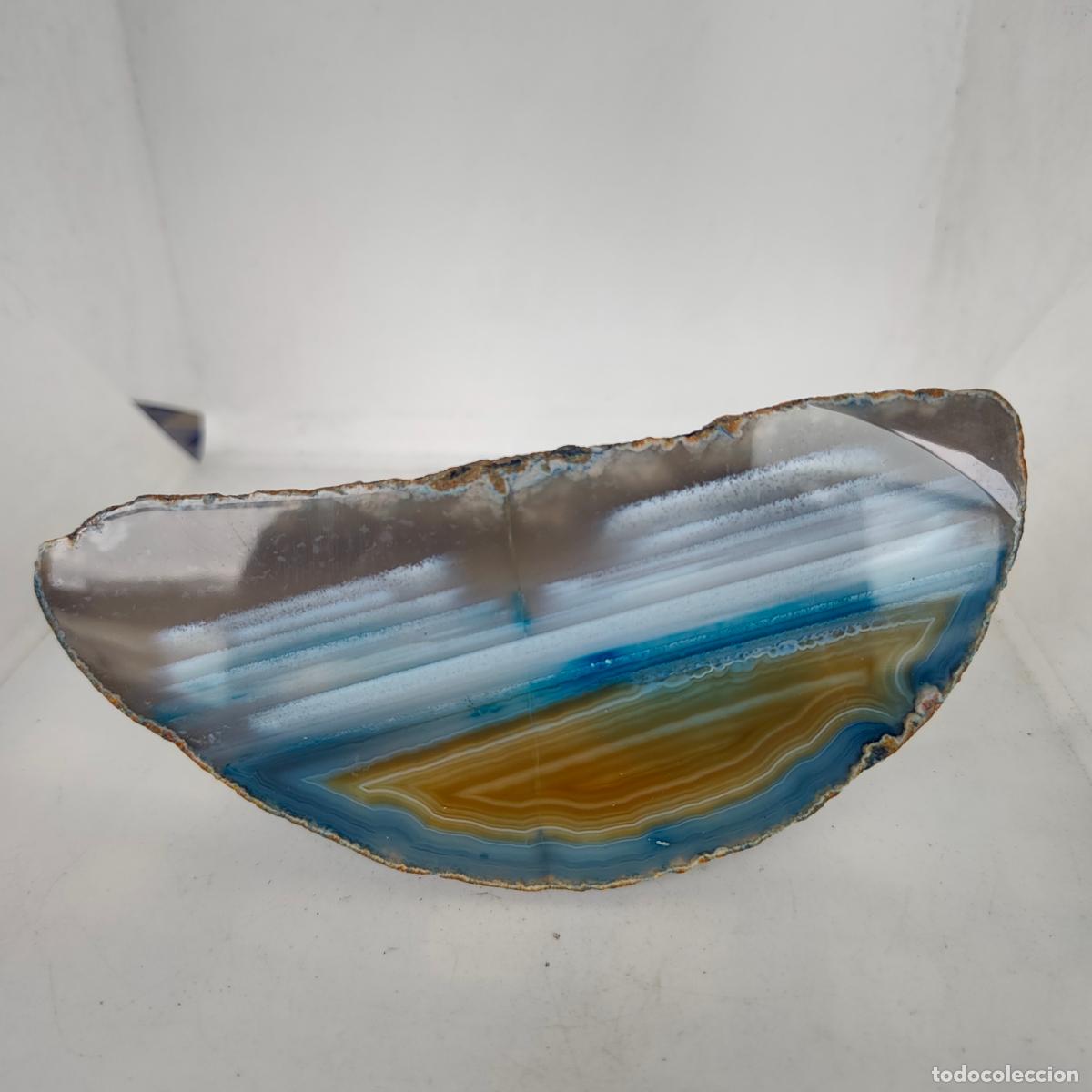 Coleccionismo de minerales: CUARZO &Aacute;GATA GEODA AZUL