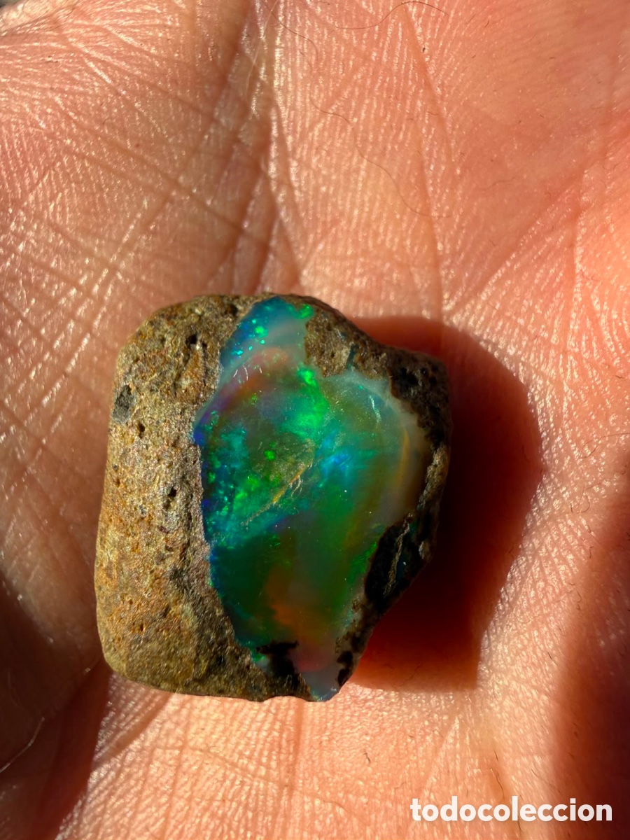 Coleccionismo de minerales: PRECIOSO &Oacute;PALO ET&Iacute;OPE EN BRUTO