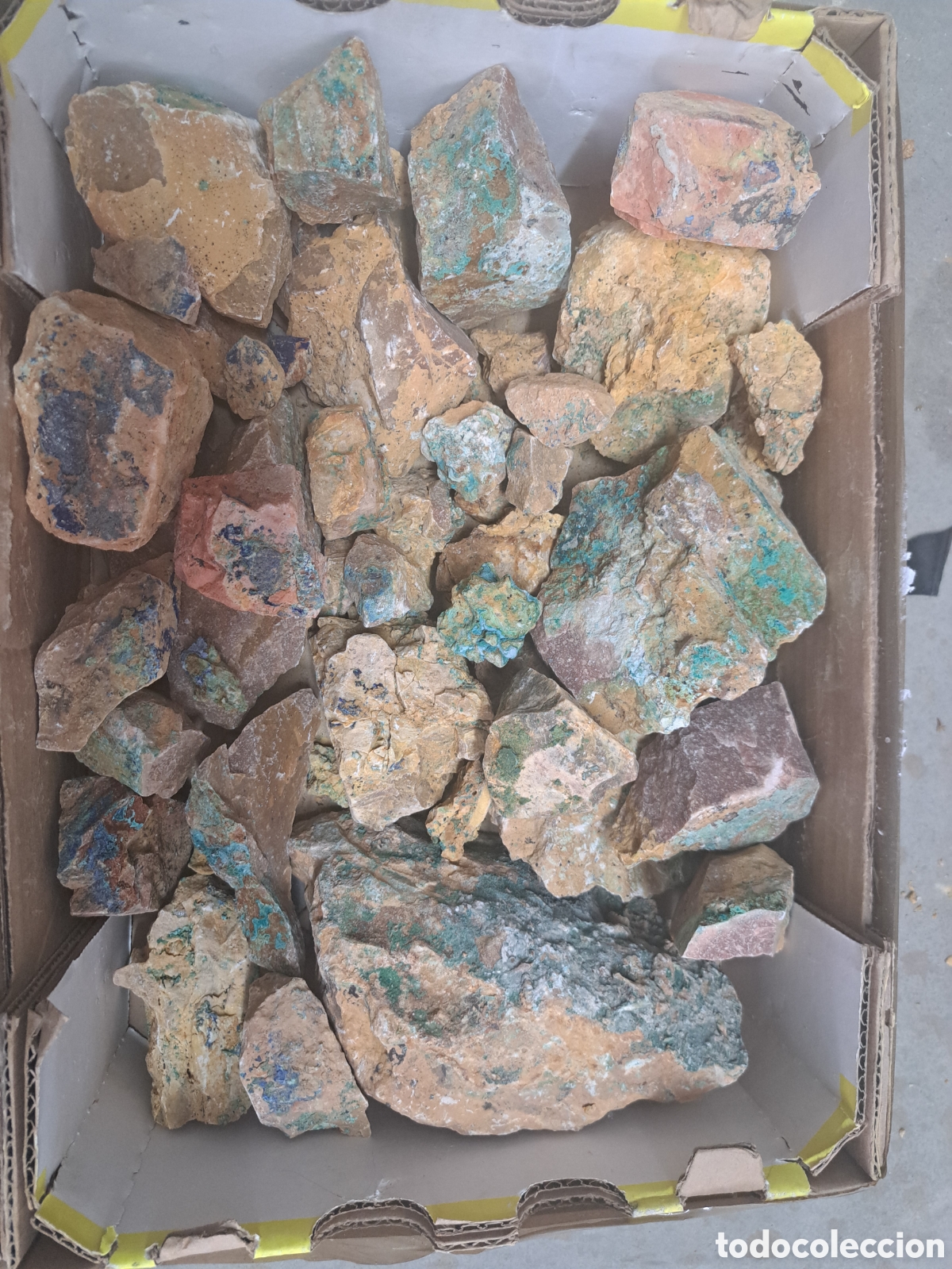 Coleccionismo de minerales: Jml Lote azurita malaquita auricalcita Pinar de Bedar Bedar, Almeria.