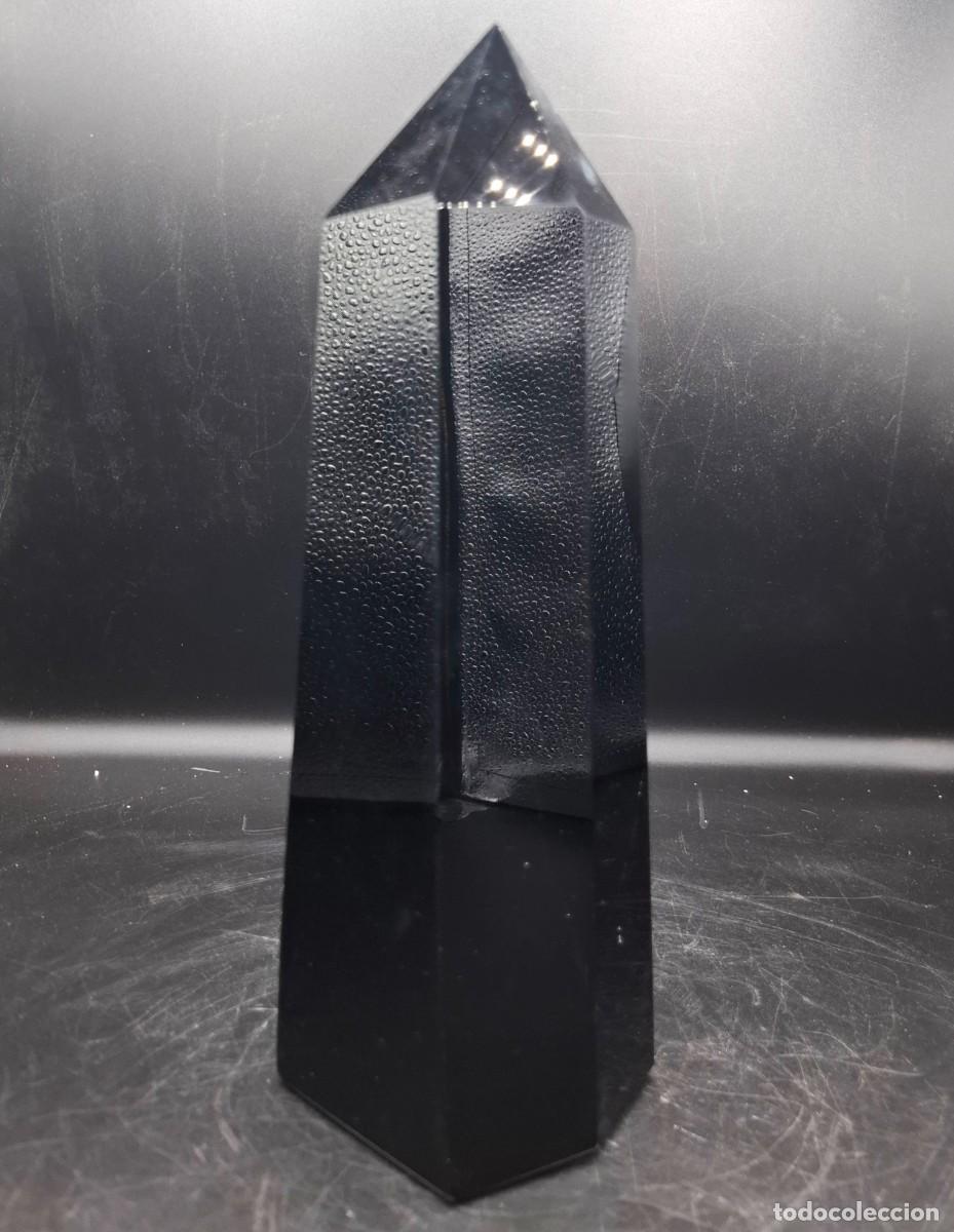 Coleccionismo de minerales: ESPECTACULAR PRISMA DE OBSIDIANA MUY DECORATIVO