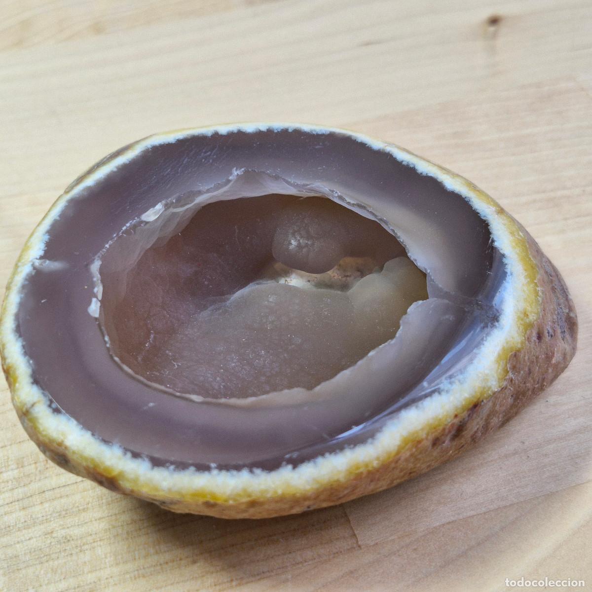 Coleccionismo de minerales: Geoda de Agata Botroidal Enhydro Natural Mineral Calidad AAA