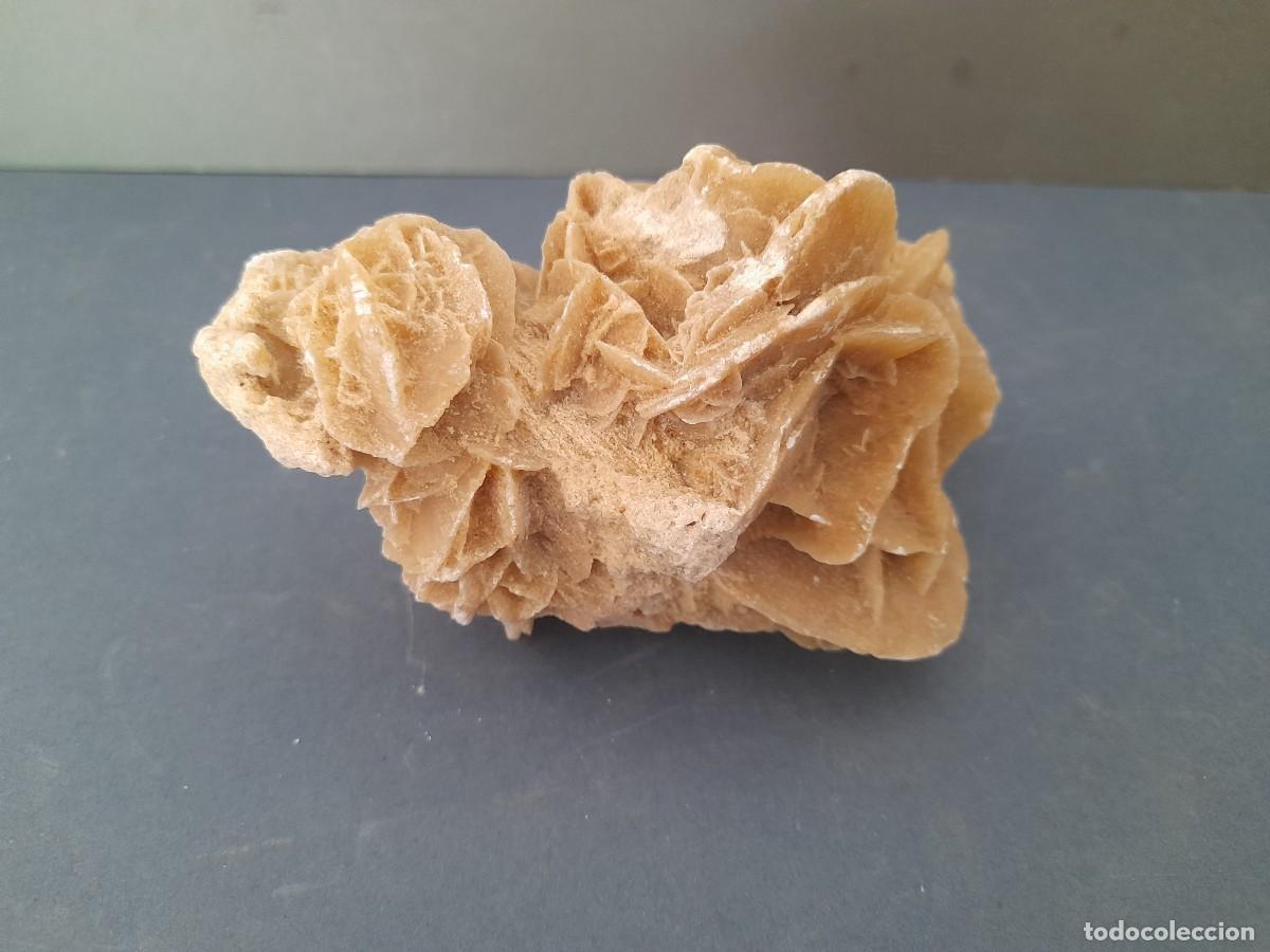 Coleccionismo de minerales: rosa del desierto, probablemente maruecos, 337g, mide 12x6x7cm aprox