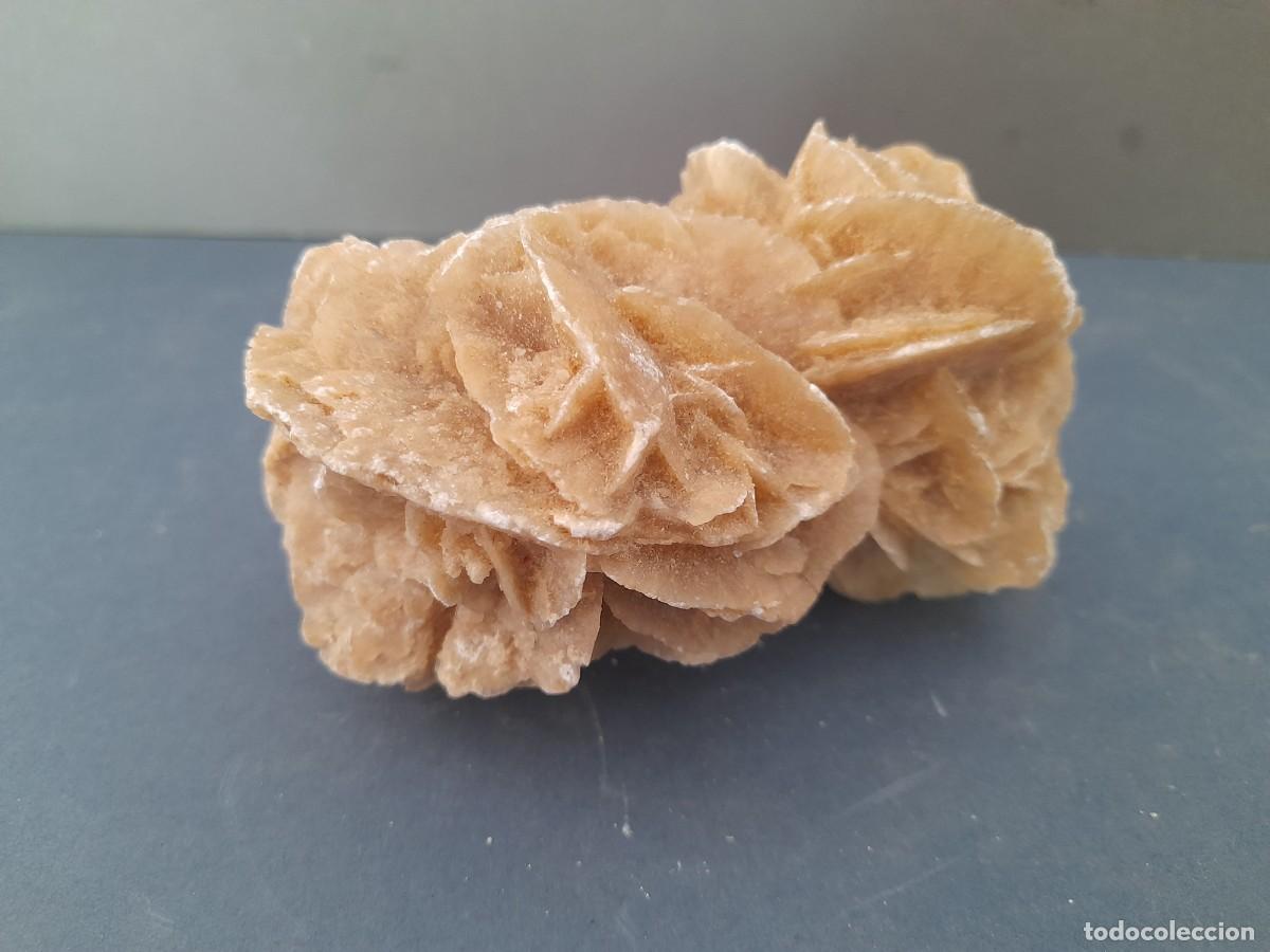 Coleccionismo de minerales: rosa del desierto, probablemente maruecos, 284g, mide 10x6x5cm aprox