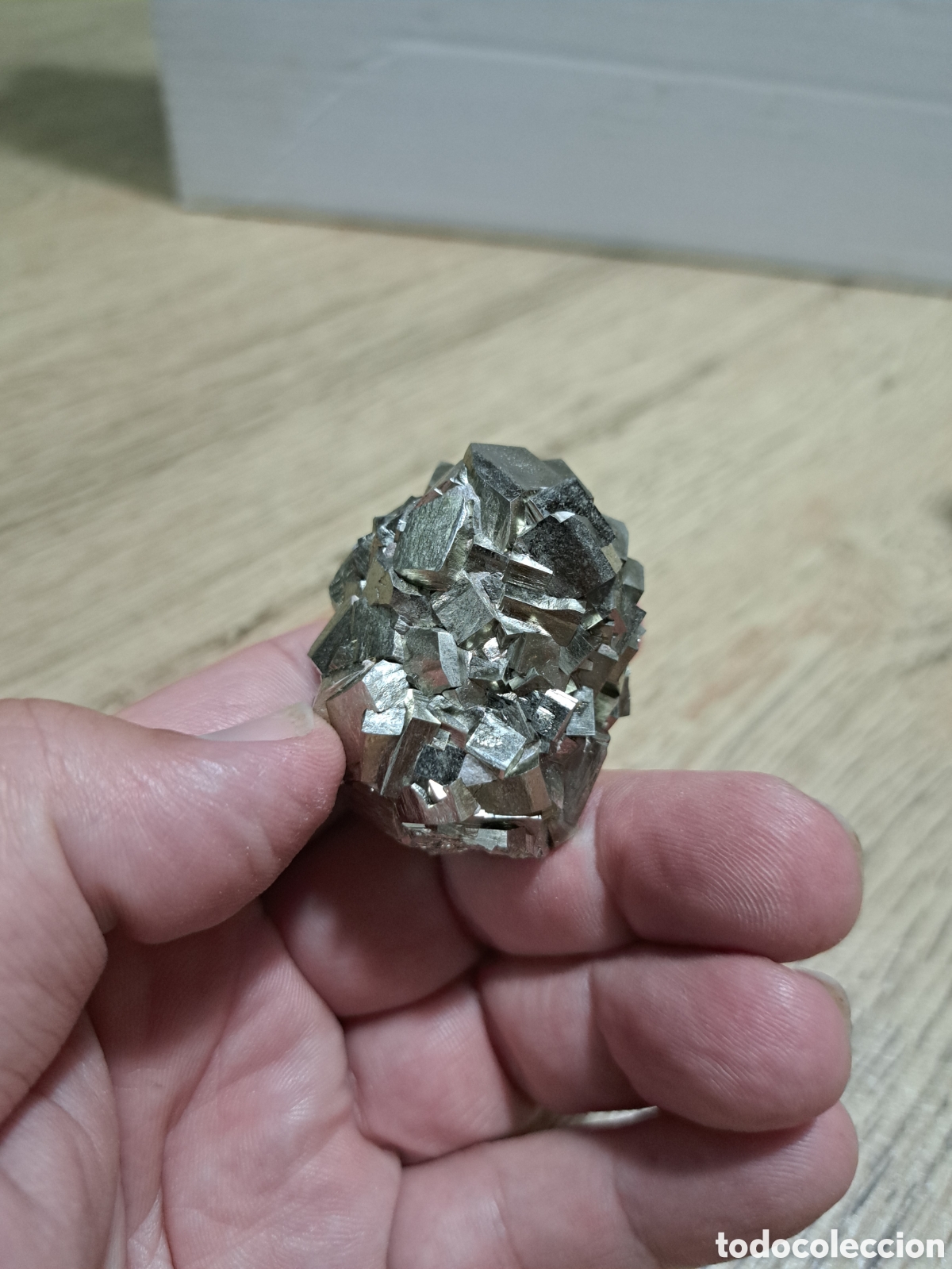 Coleccionismo de minerales: Jml Mineral coleccion sistematica Pirita Ambasaguas La Rioja