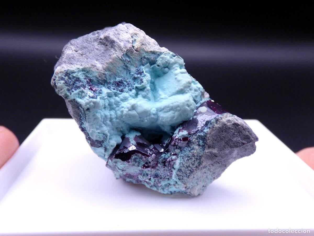 Coleccionismo de minerales: ✅FDMINERALS✅ ⚒️ CUPRITA Y CRISOCOLA ⚒️ Mina Mashamba West, Congo - L+29