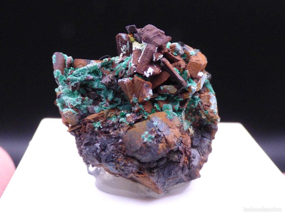 Coleccionismo de minerales: ✅FDMINERALS✅ ⚒️ CALCOSTIBITA, MALAQUITA Y SIDERITA ⚒️ Mina El Vag&oacute;n, Lanteira, Granada - L+33