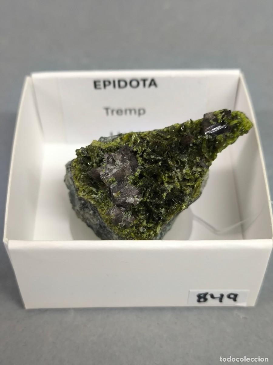 Coleccionismo de minerales: EPIDOTA + AXINITA - MINERAL. Lleida