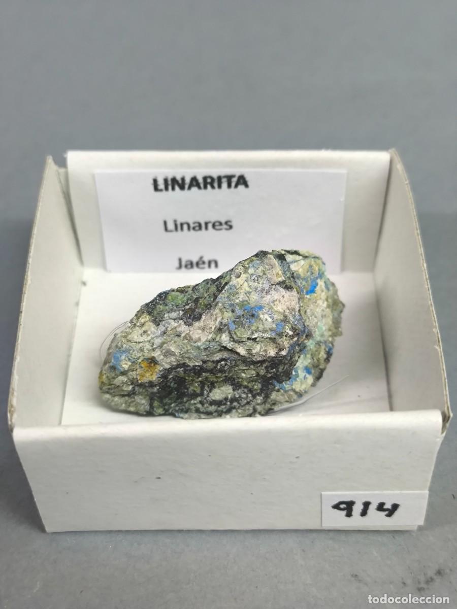 Coleccionismo de minerales: LINARITA - MINERAL. 4X4 . Ja&eacute;n