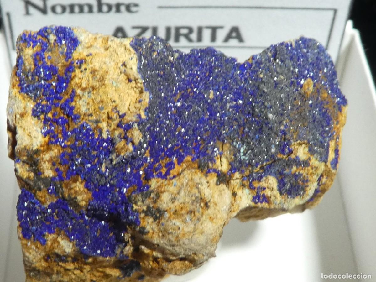 Coleccionismo de minerales: (300) AZURITA, MIDELT, MARRUECOS.