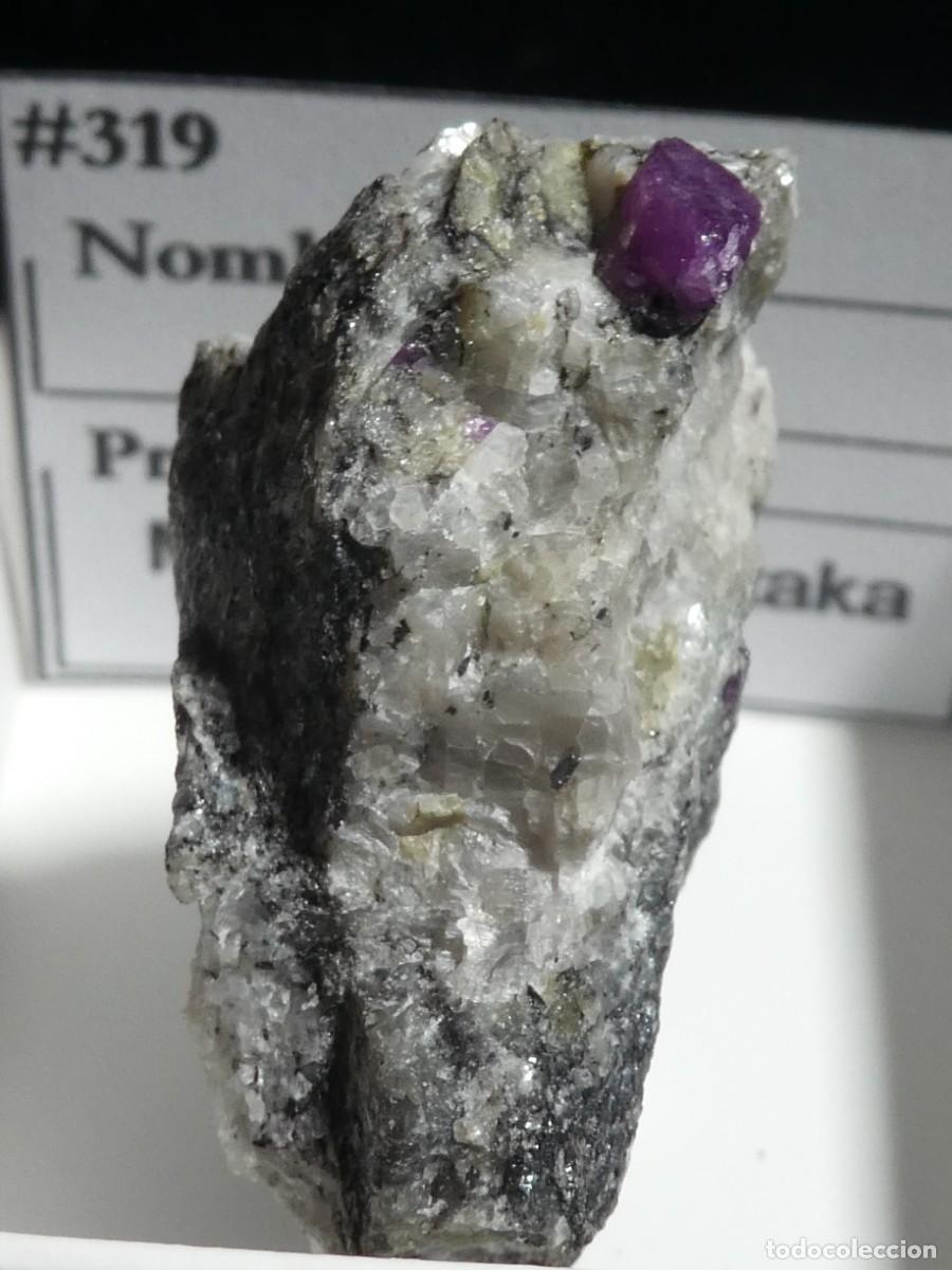 Coleccionismo de minerales: (319) RUBI, KAMATAKA, INDIA.