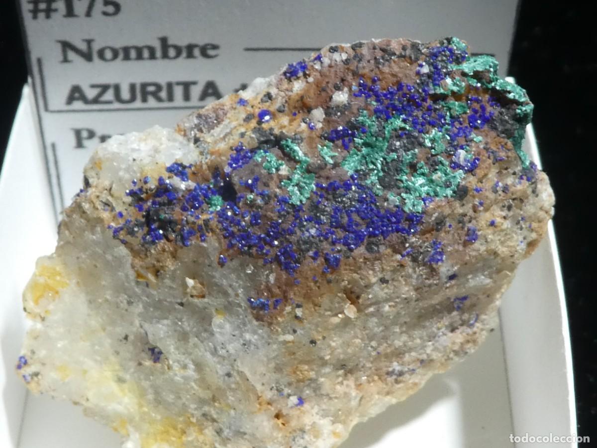 Collezionismo di minerali: (175) AZURITA-MALAQUITA. MIDELT, MARRUECOS.