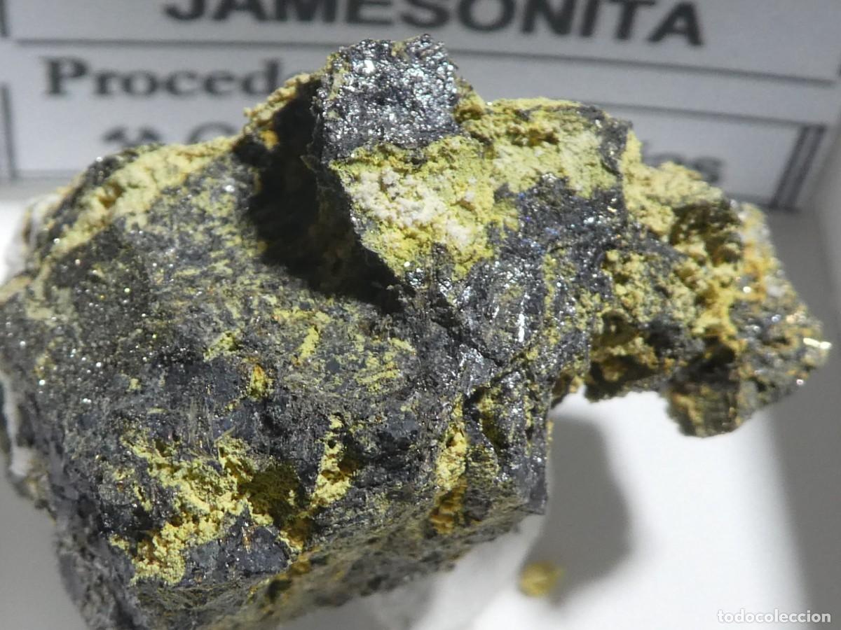 Collezionismo di minerali: (177) OXIPLUMBOROMEITA + JAMESONITA, ASTURIAS, ESPA&Ntilde;A.